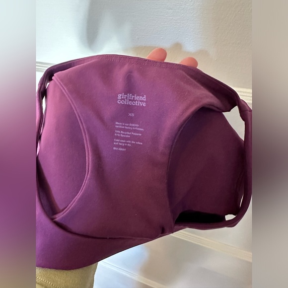 Girlfriend Collective Plum Paloma Racerback Bra - Picture 14 of 15